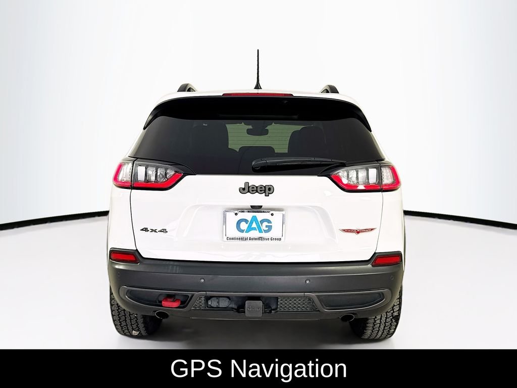 Used 2022 Bright White Clearcoat Jeep Trailhawk image 7