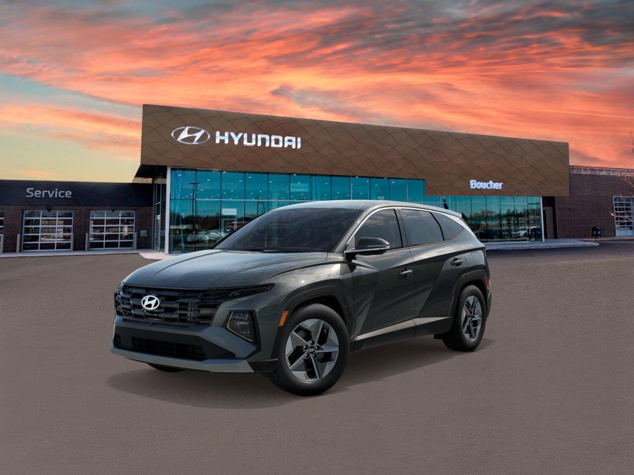 New 2026 Amazon Gray Hyundai SEL AWD image 1