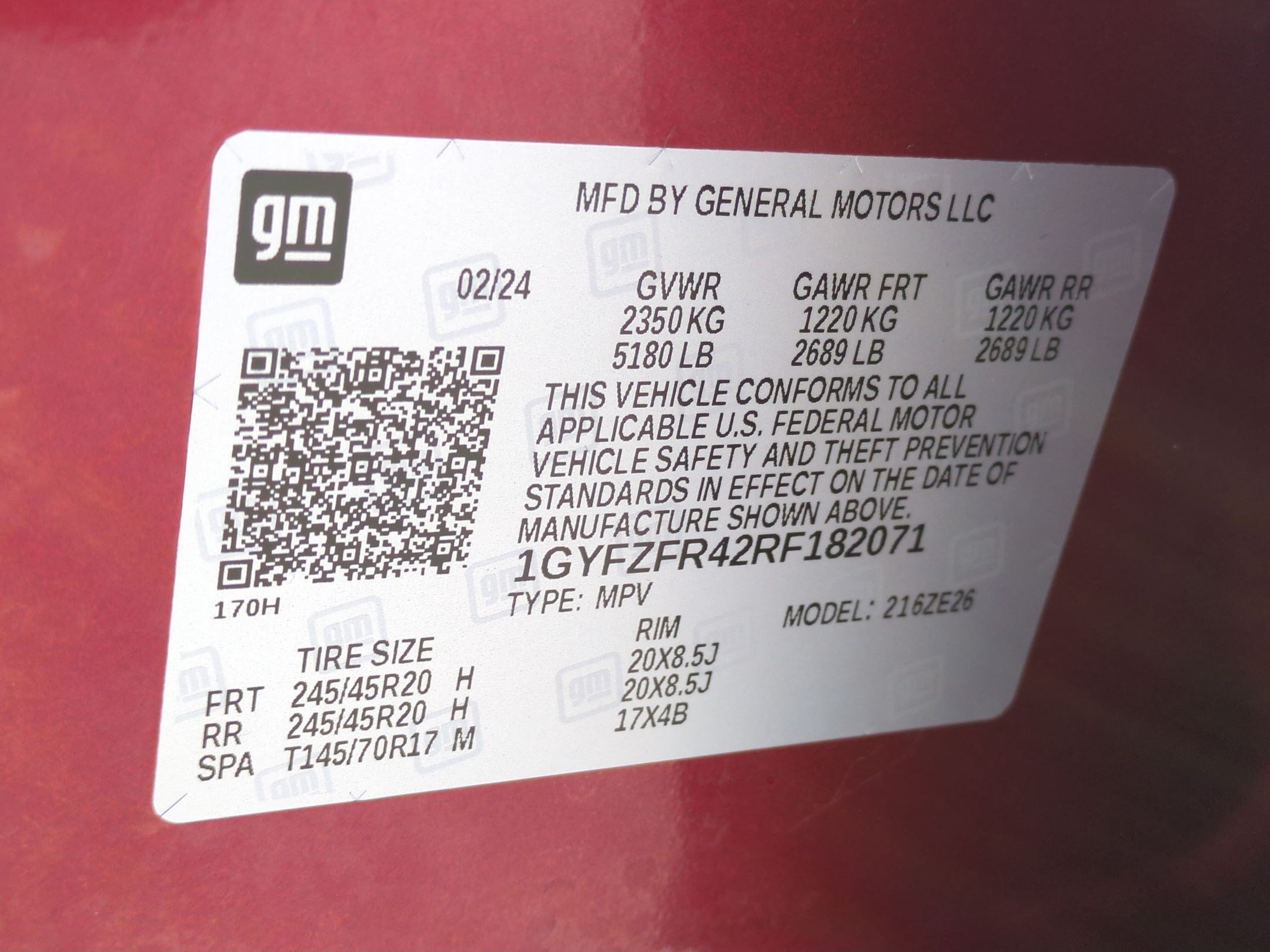 Used 2024 Radiant Red Tintcoat Cadillac Sport image 34