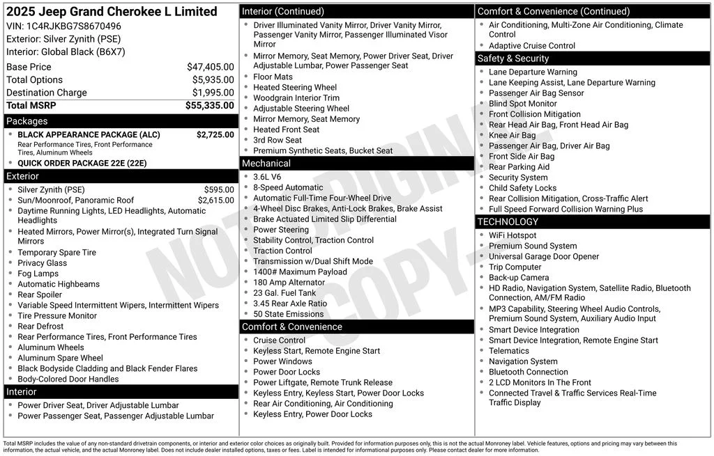 Used 2025 Silver Jeep Limited image 2