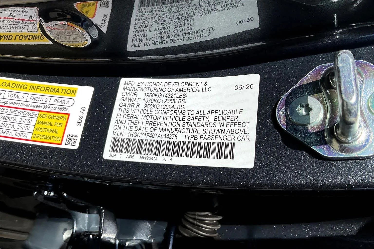 New 2026 Meteorite Gray Metallic Honda SE image 19