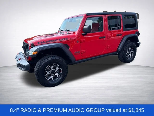 Used 2020 Firecracker Red Clearcoat Jeep Unlimited Rubicon image 3