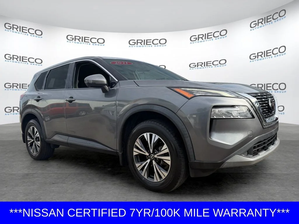 Certified Used 2021 Gray Nissan SV image 1