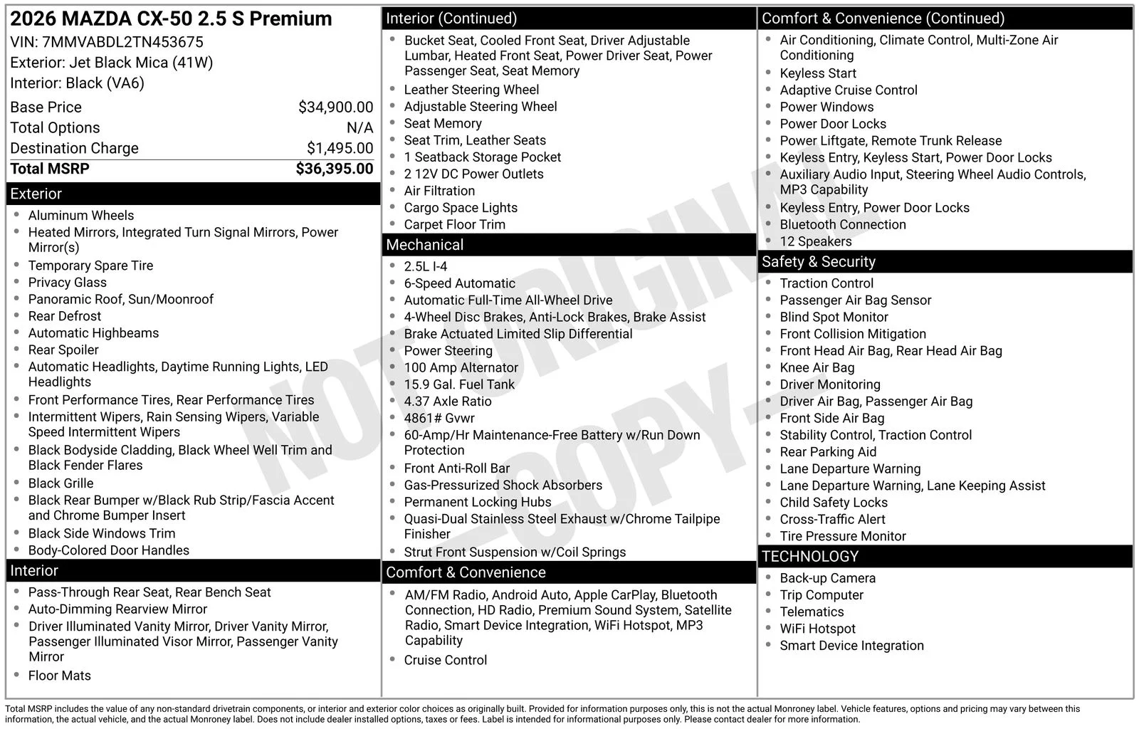 Certified Used 2026 Jet Black Mica Mazda 2.5 S Premium image 28
