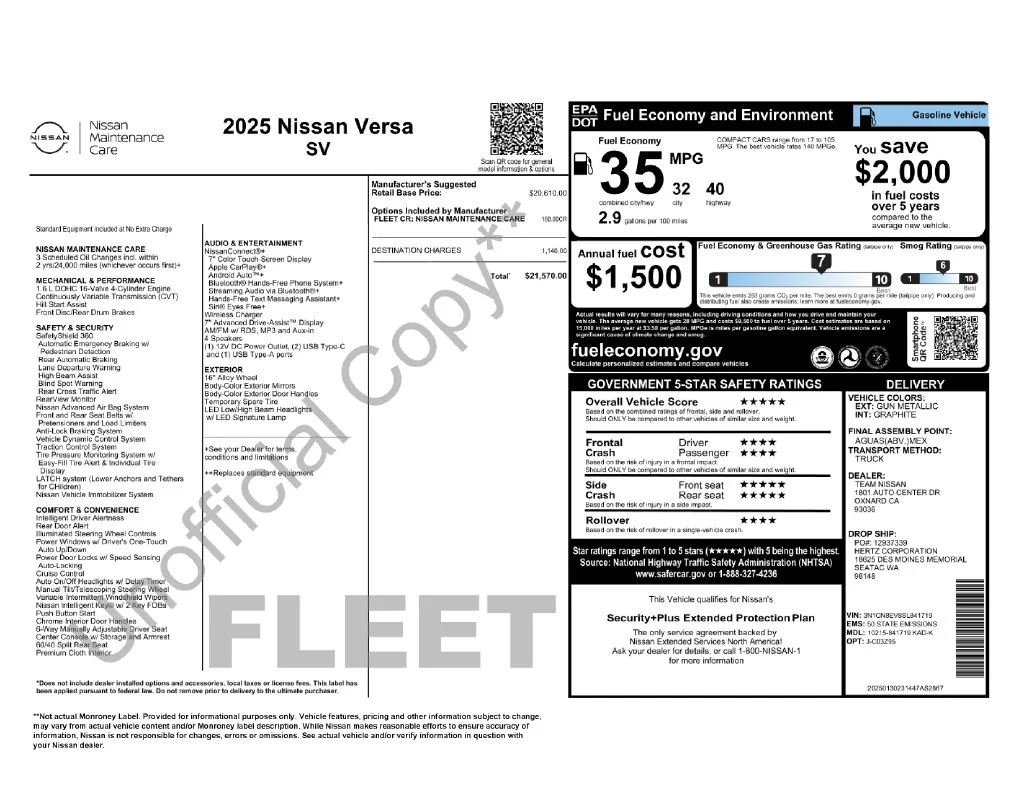 Used 2025 Gray Nissan 1.6 SV image 2