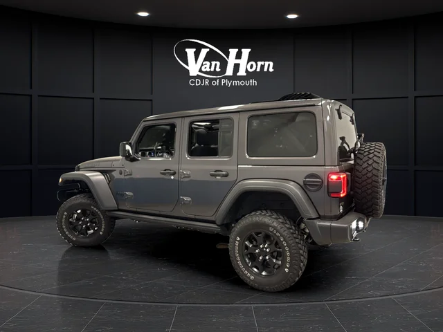 Used 2021 Granite Crystal Metallic Clearcoat Jeep Unlimited Willys image 5
