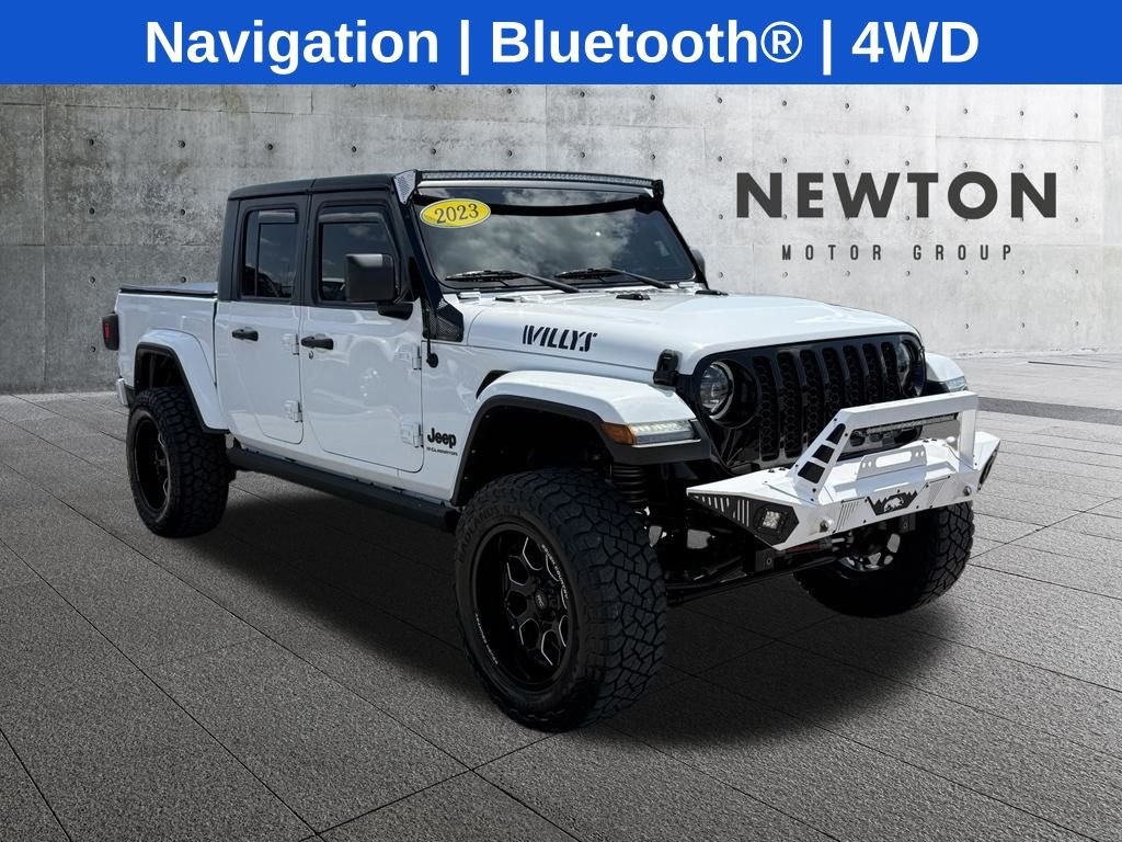 Used 2023 Bright White Clearcoat Jeep Willys image 1