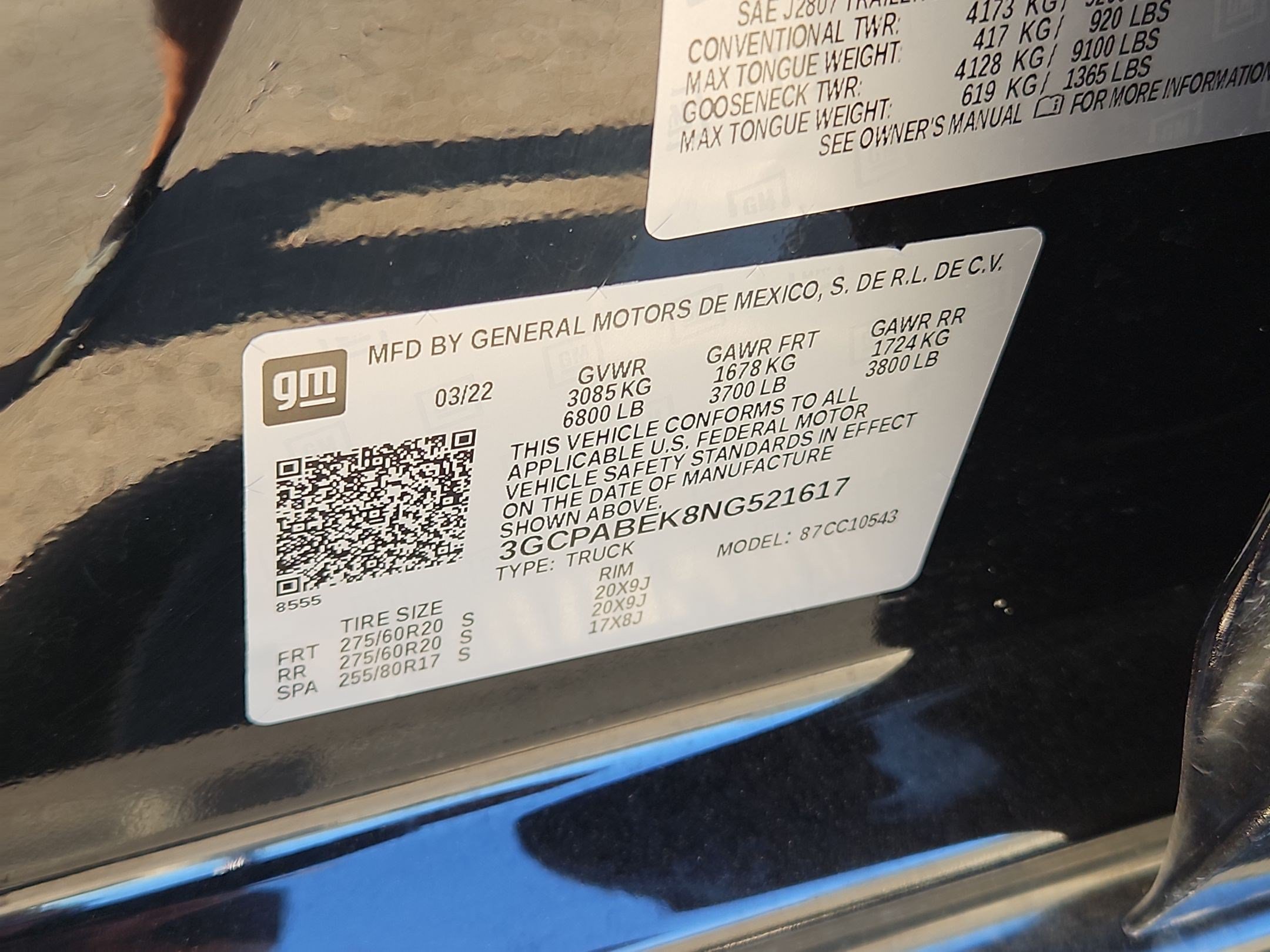 Certified Used 2022 BLACK Chevrolet Custom image 34