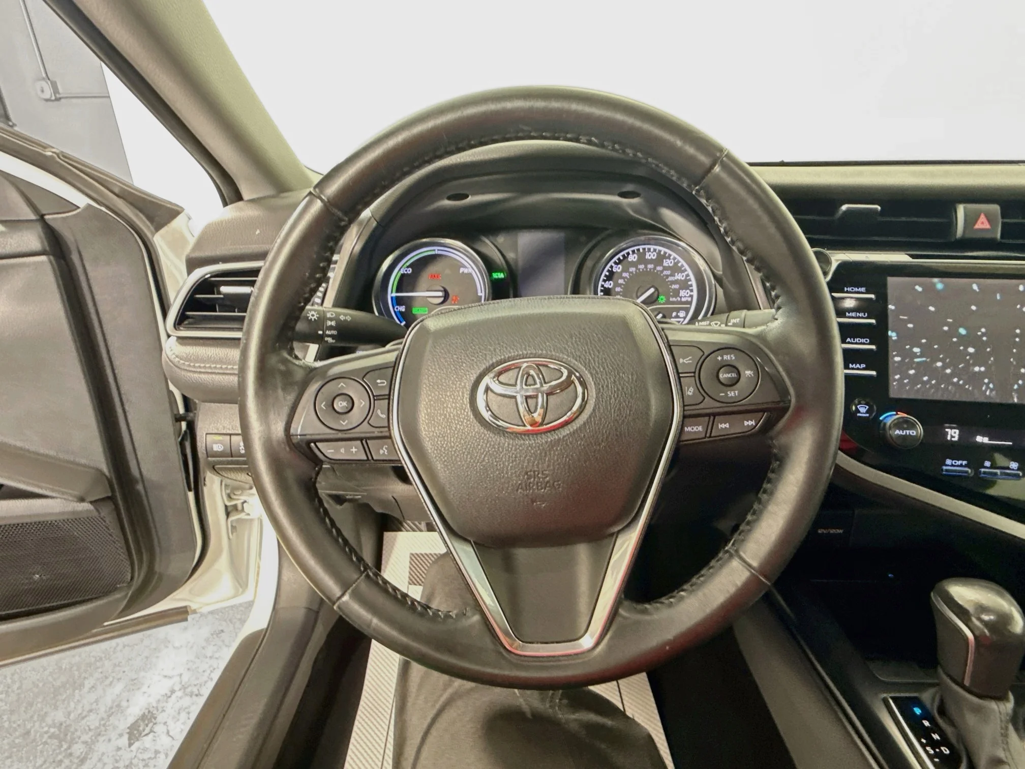 Certified Used 2020 Super White Toyota Hybrid SE image 11