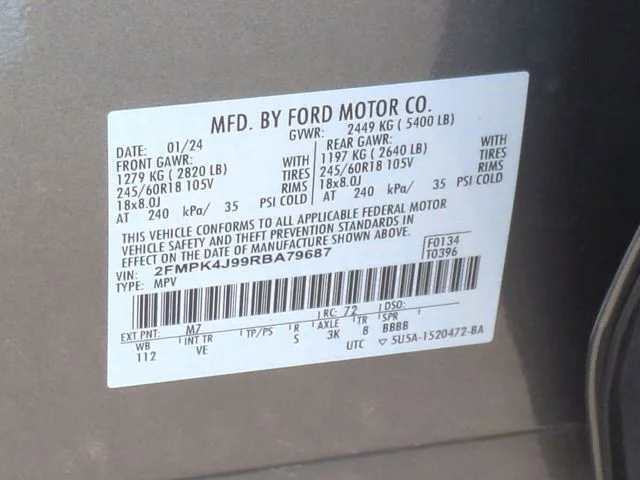 Used 2024 Gray Ford SEL image 38