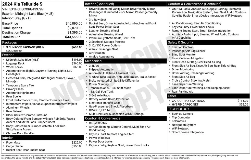 Used 2024 Black Kia S image 17