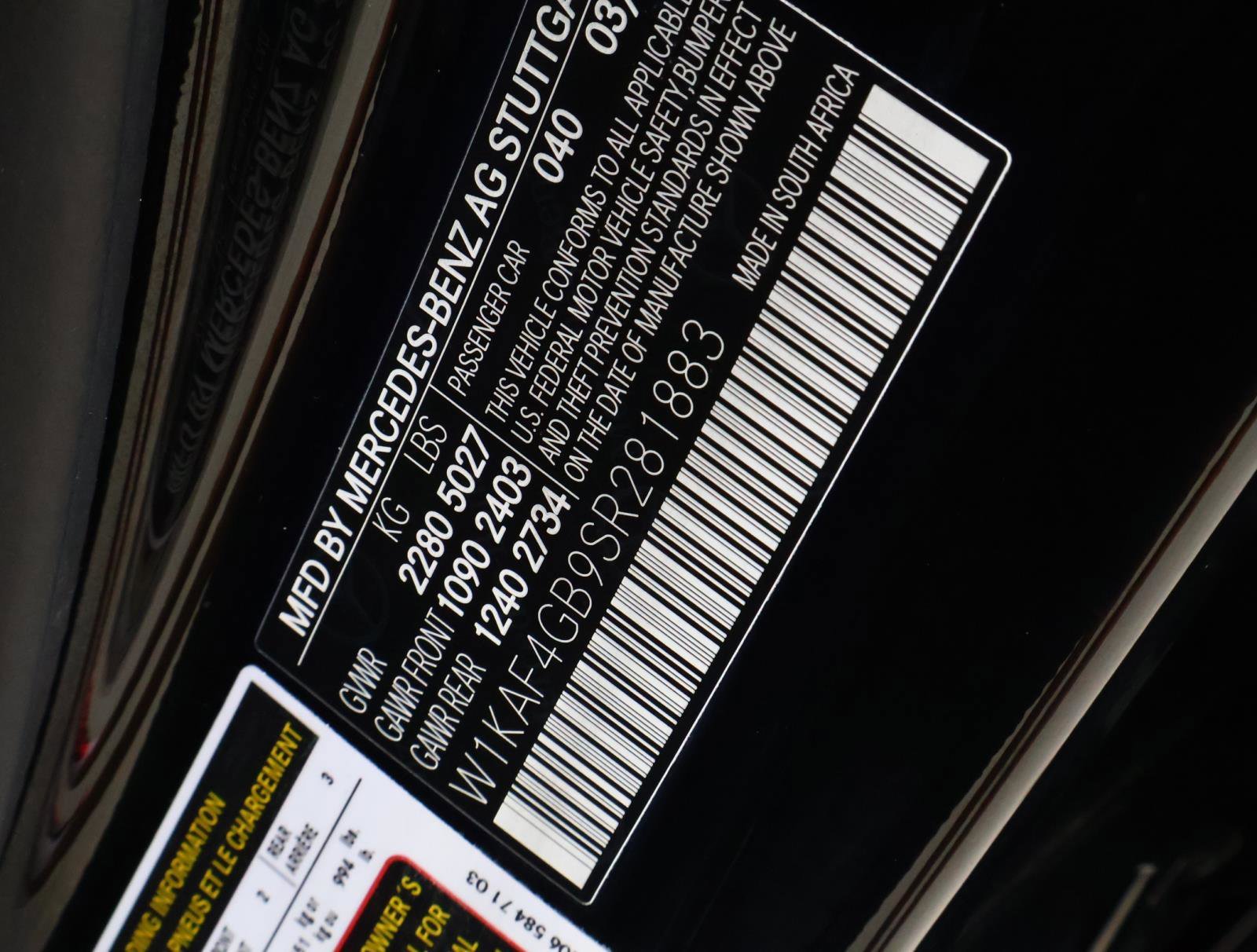 Used 2025 Obsidian Black Metallic Mercedes-Benz C 300 image 20