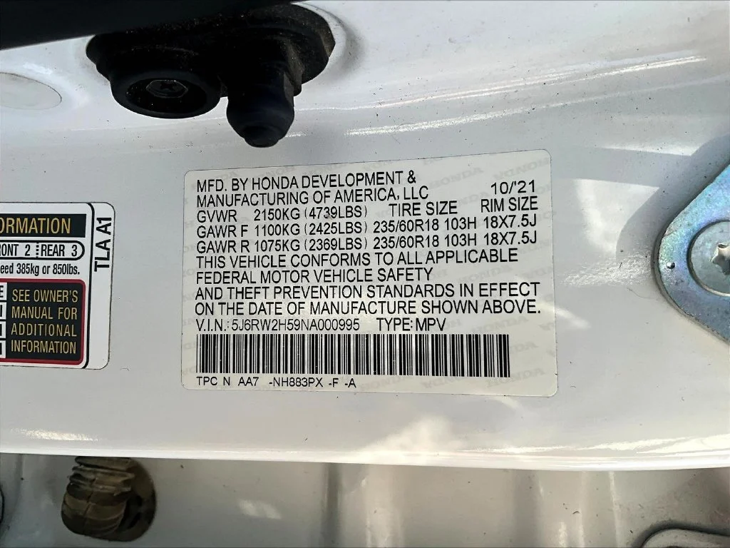Certified Used 2022 Platinum White Pearl Honda EX image 22