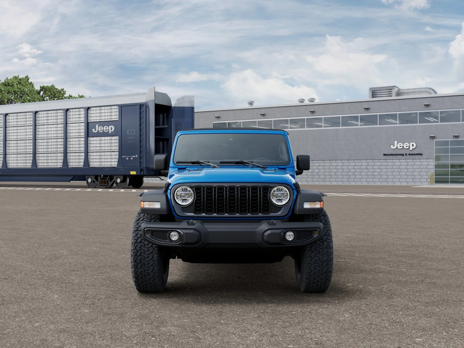 New 2026 Hydro Blue Pearl-Coat Exterior Paint Jeep Willys image 6