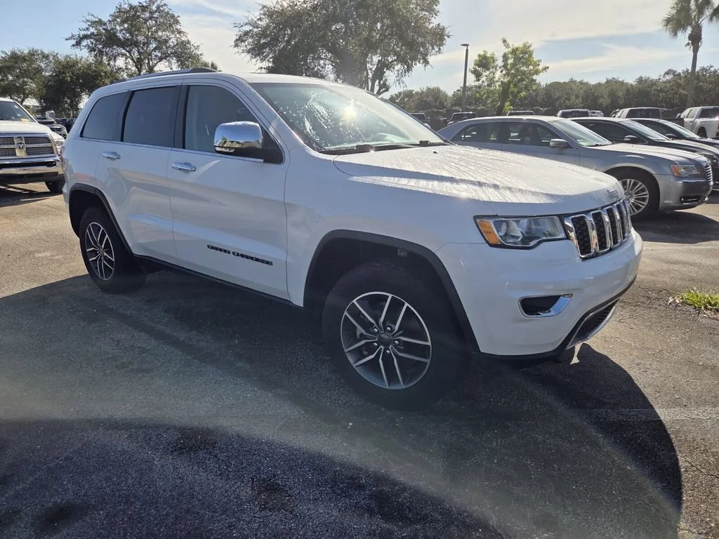 Used 2021 Bright White Clearcoat Jeep Limited image 2