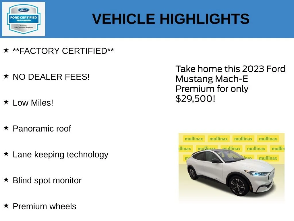 Certified Used 2023 White Ford Premium image 11