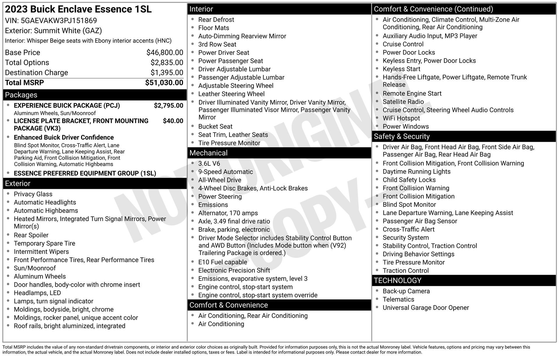 2023 BUICK ENCLAVE - Image 3