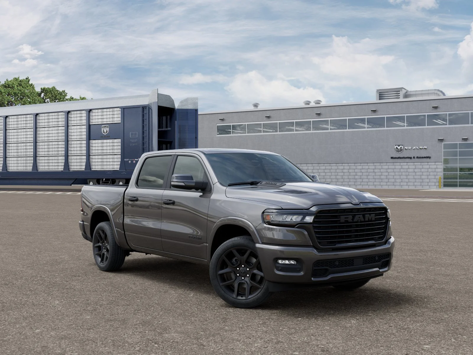 New 2026 Granite Crystal Metallic Clear-Coat Exterior Paint RAM Laramie image 6