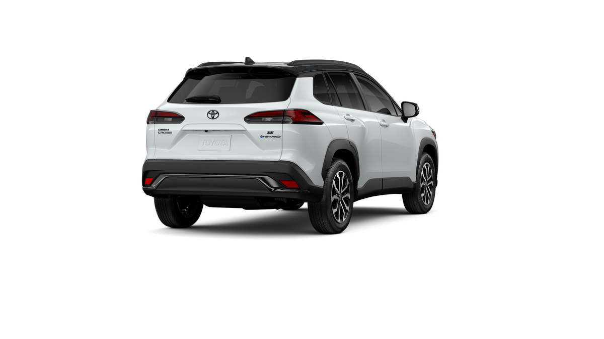 New 2026 Wind Chill Pearl with Jet Black roof Toyota Hybrid SE image 17