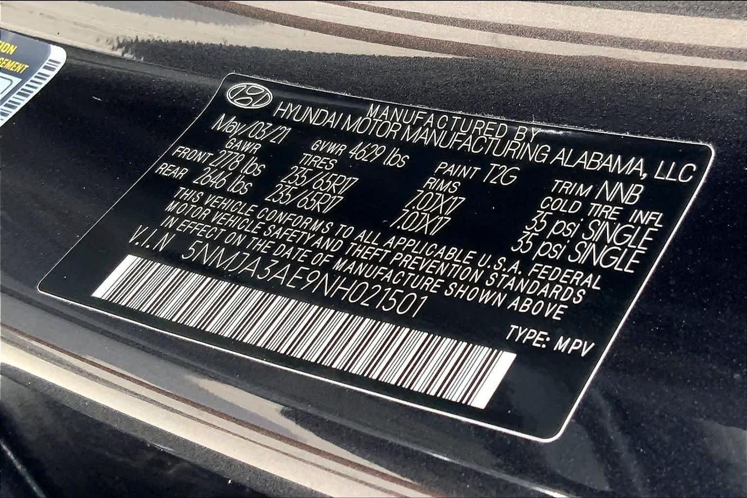 Used 2022 Portofino Gray Hyundai SE image 33