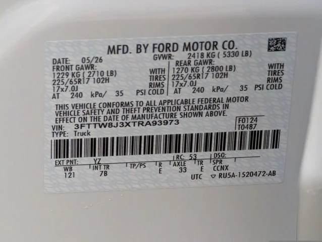 New 2026 Oxford White Ford XLT image 49