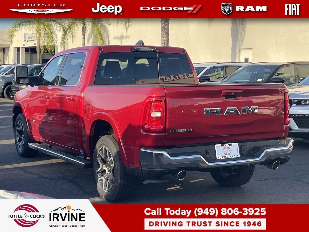 New 2027 Molten Red Pearl-Coat Exterior Paint RAM Laramie image 10
