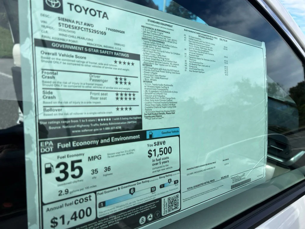 New 2026 Wind Chill Pearl Toyota Platinum image 32