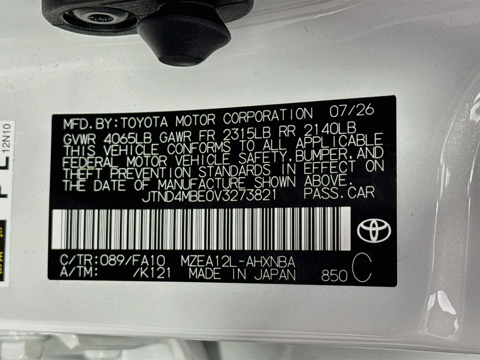 New 2027 Wind Chill Pearl <sup>1</sup> Toyota  SE image 20