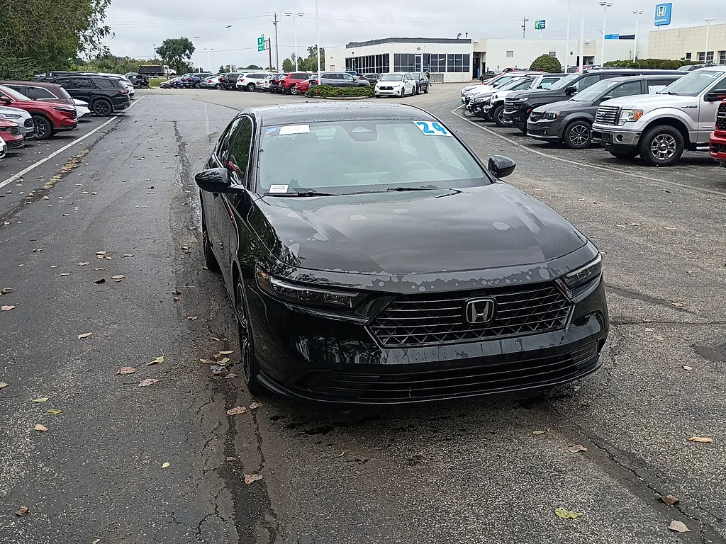 Certified Used 2024 Crystal Black Pearl Honda Sport image 1