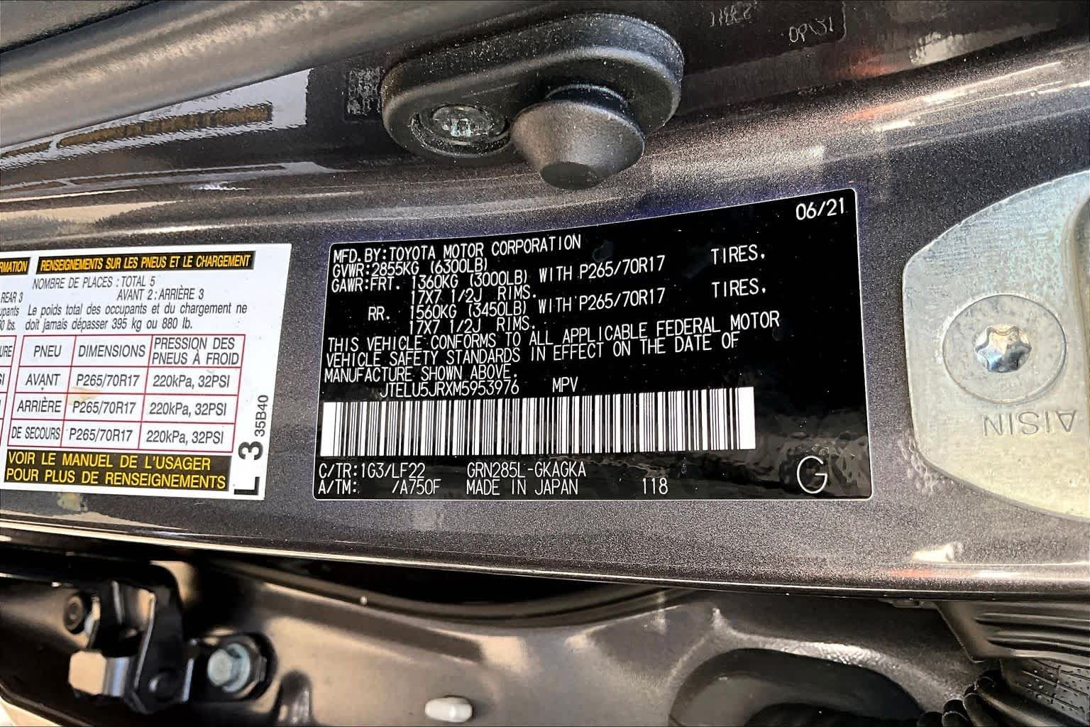 Used 2021 Magnetic Gray Metallic Toyota TRD Pro image 34