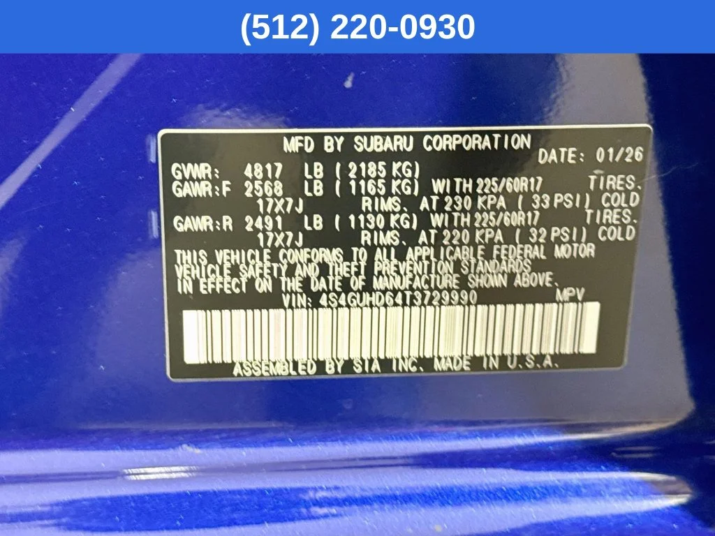 Certified Used 2026 Blue Subaru Premium image 41