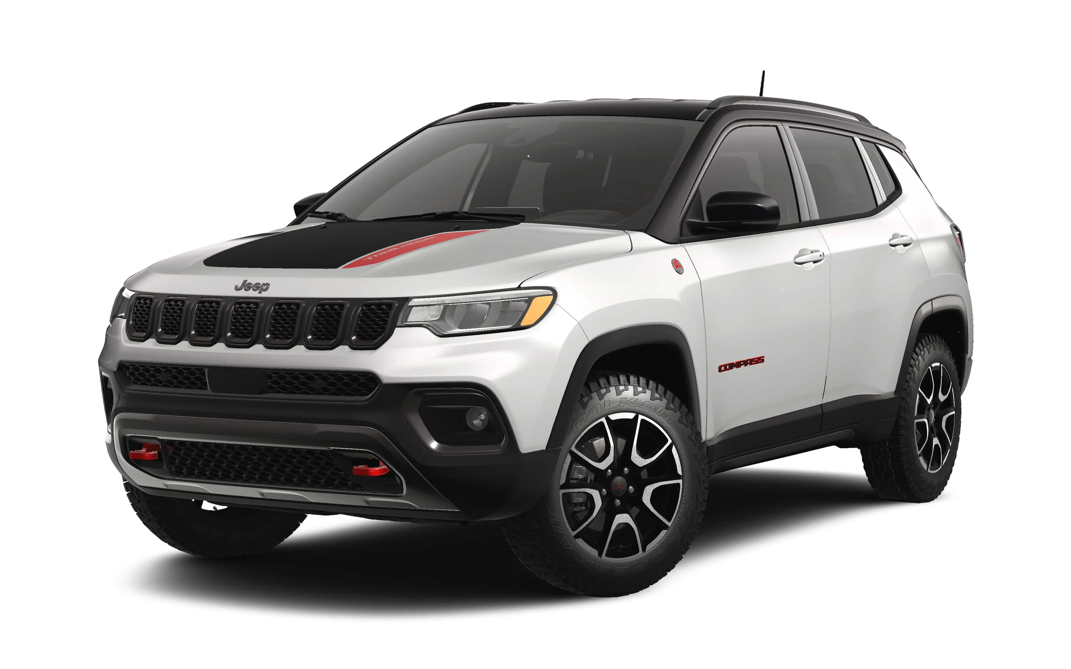 New 2026 Bright White Clear-Coat Exterior Paint Jeep Trailhawk image 1