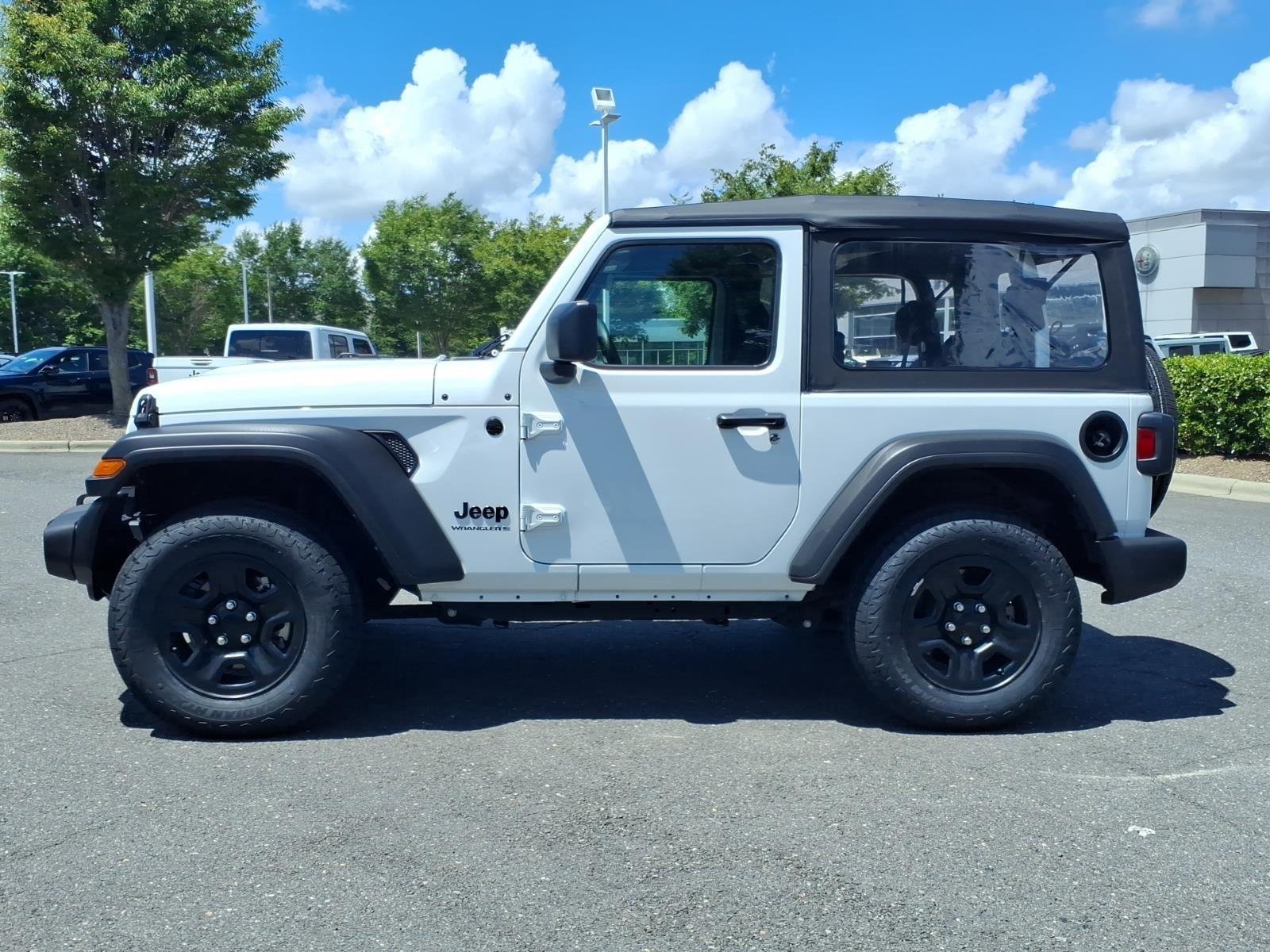Used 2025 Bright White Clearcoat Jeep Sport image 3
