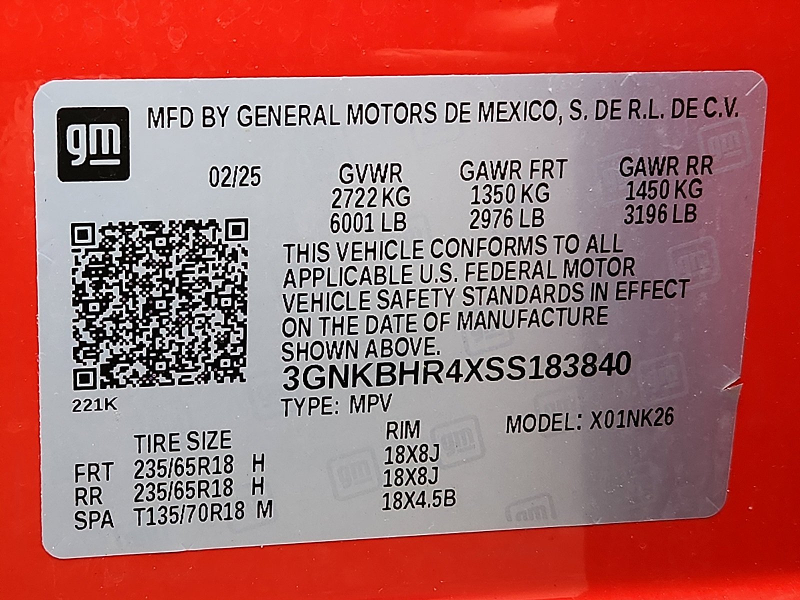 Used 2025 Habanero Orange Chevrolet LT image 27