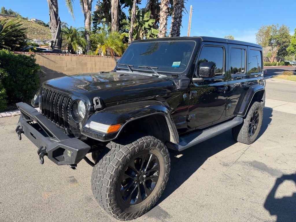 Used 2021 Black Jeep Unlimited Sahara High Altitude 4xe image 2
