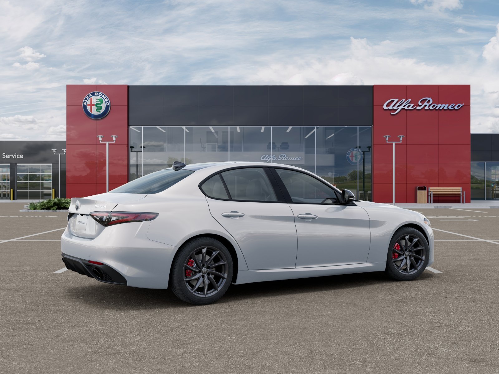 New 2025 Moonlight Gray Metallic Exterior Paint Alfa Romeo Base image 52