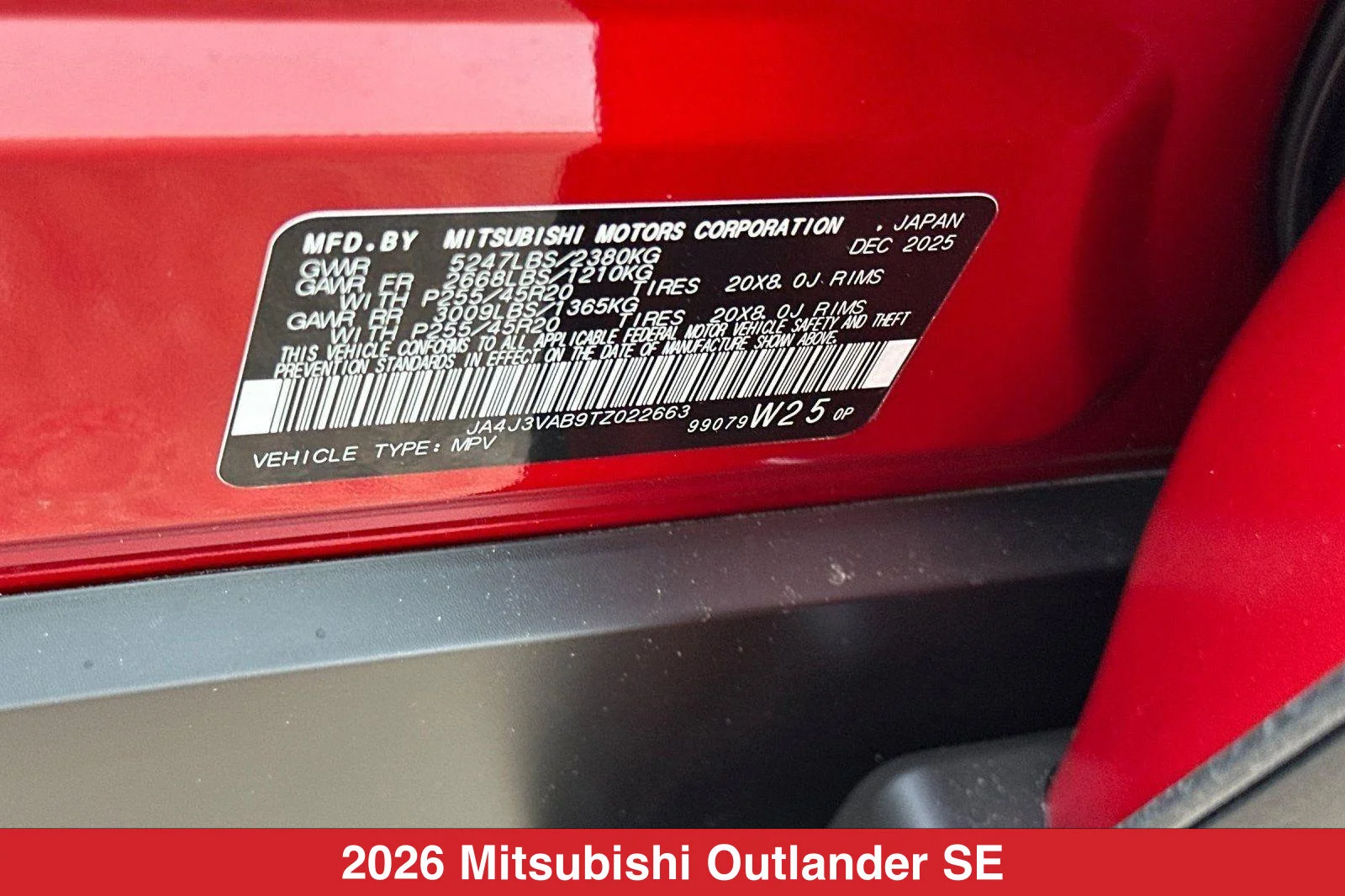2026 Mitsubishi Outlander SE - Photo 28