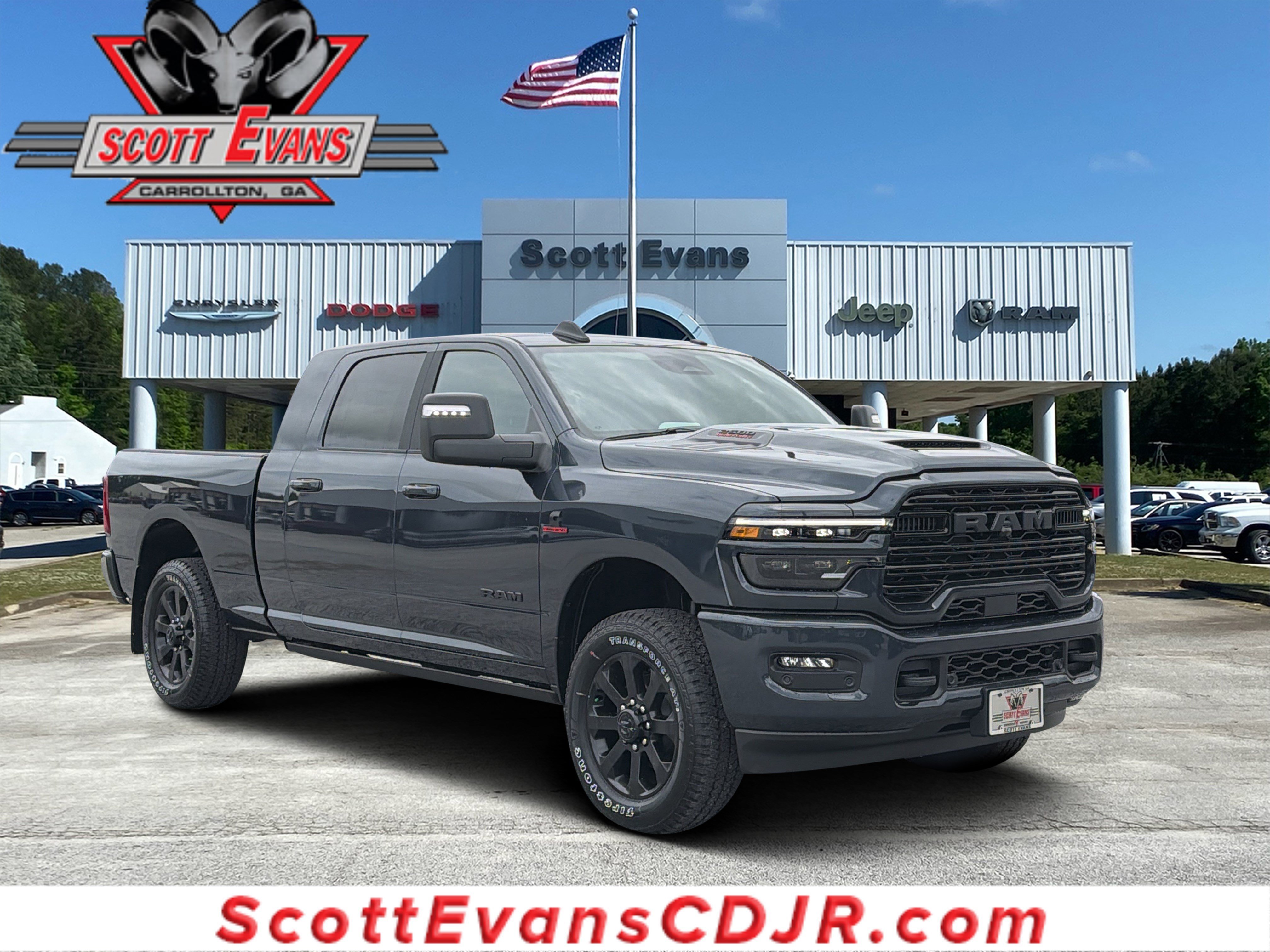 New 2026 Forged Blue Metallic Exterior Paint RAM Laramie image 1