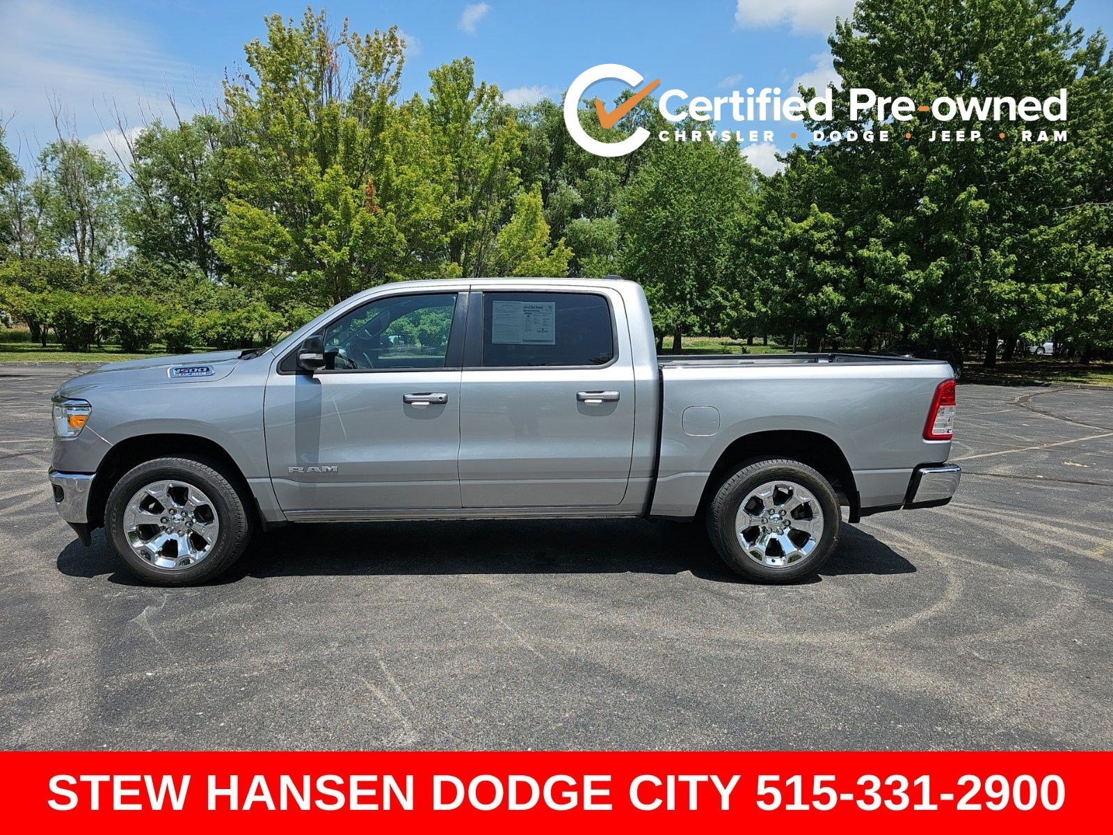 Certified Used 2022 Billet Silver Metallic Clearcoat Ram Big Horn image 1