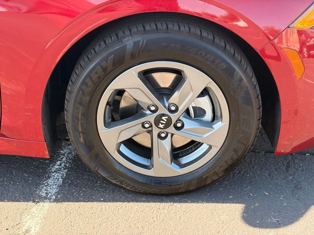 Used 2021 Passion Red Kia LXS image 9