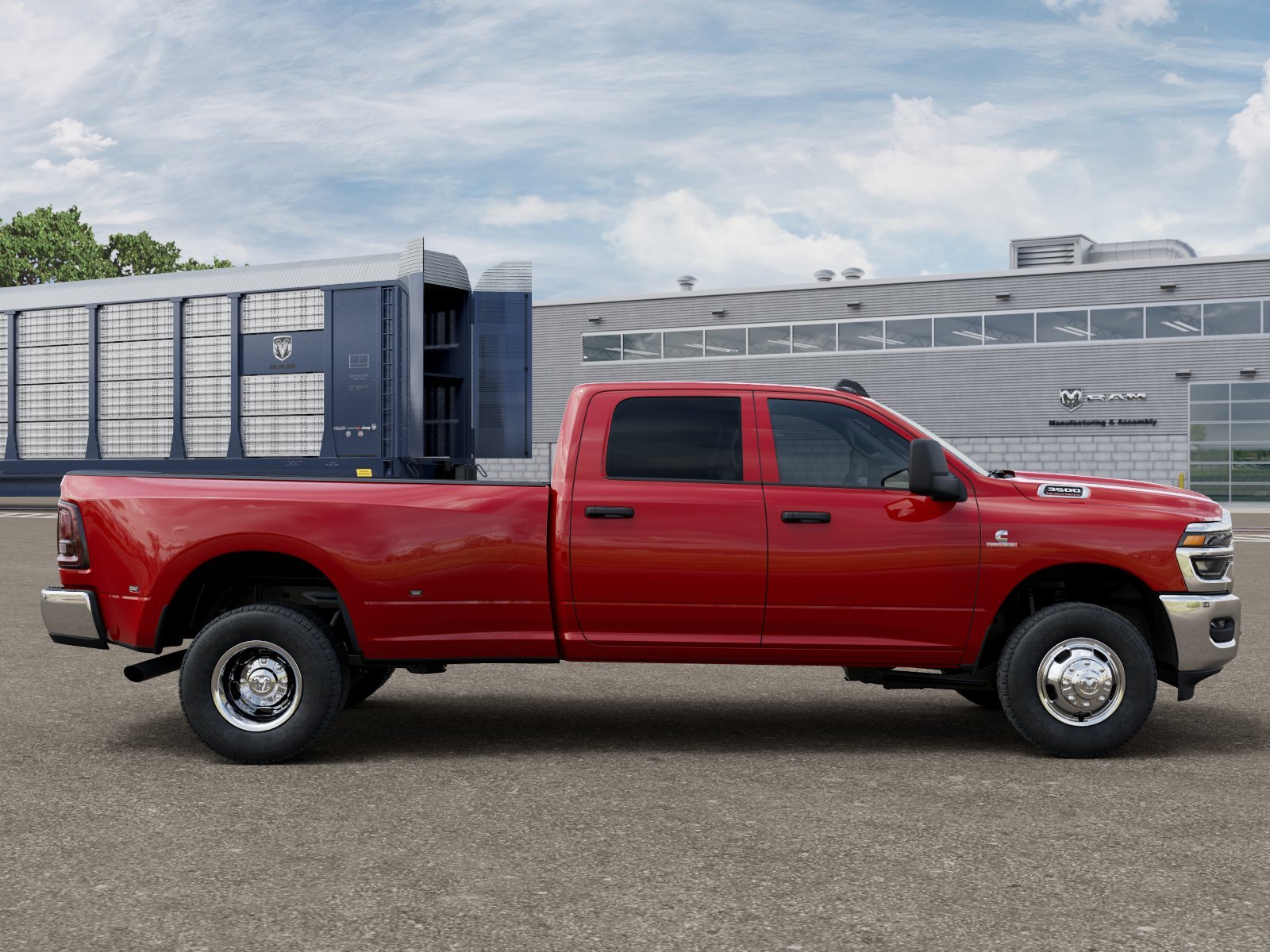 New 2026 Flame Red Clear-Coat Exterior Paint RAM TRADESMAN image 12