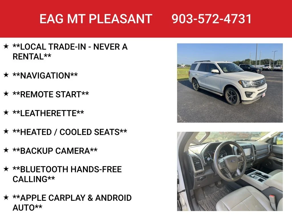 Used 2020 White Metallic Ford XLT image 4