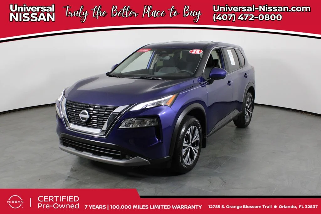 Certified Used 2023 Blue Nissan SV image 1