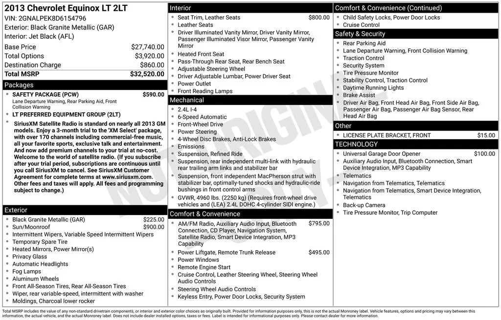 Used 2013 Black Chevrolet LT image 2
