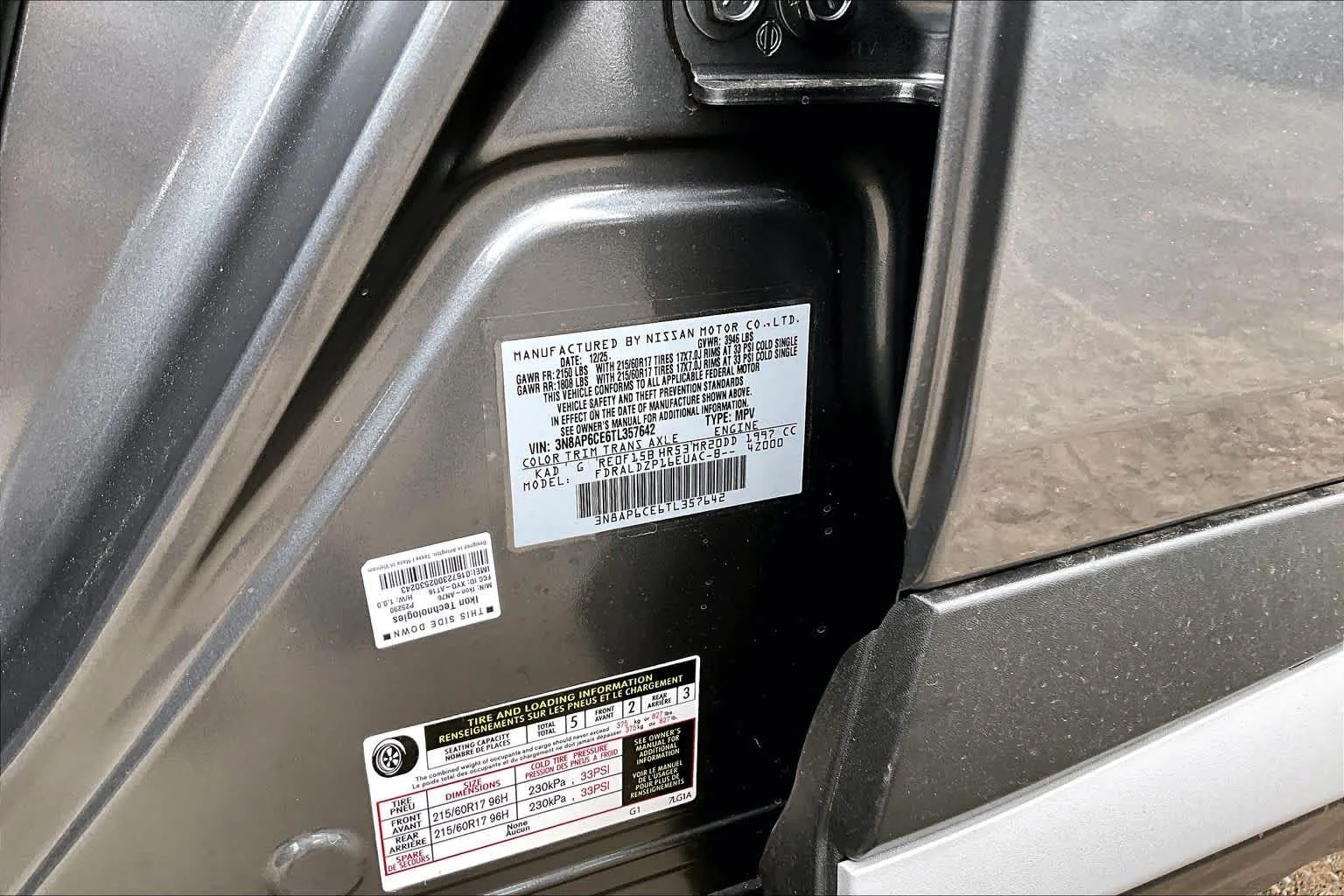 New 2026 Gun Metallic Nissan SV image 17
