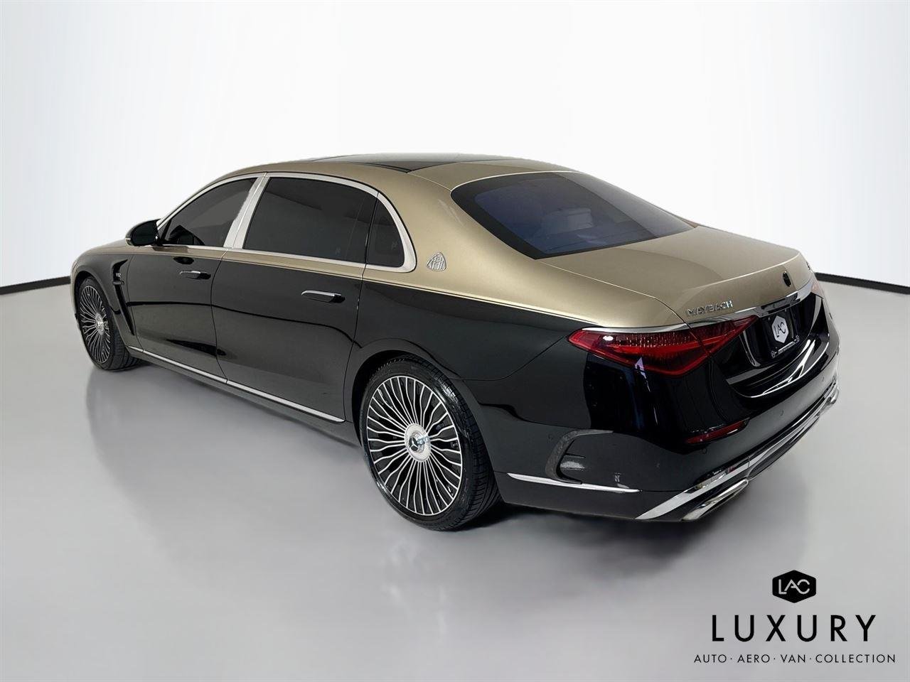 Used 2025 Kalahari Gold/Obsidian Black Mercedes-Benz Maybach S 680 | Mansory Trim | Factory Two Tone | $282k MSRP image 8