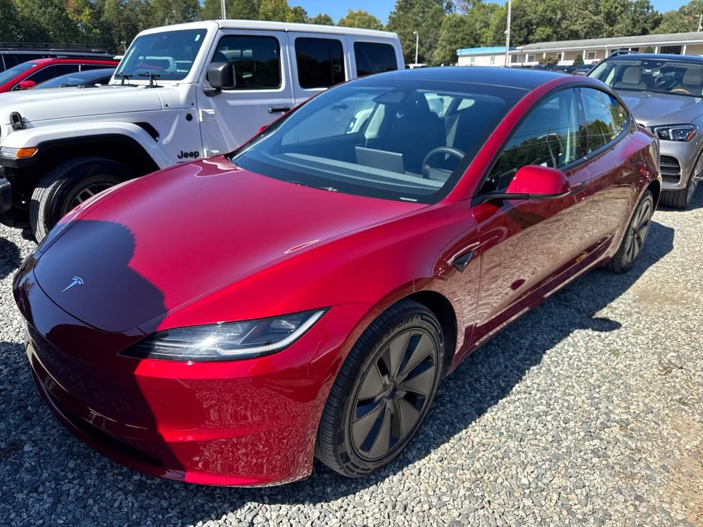 Used 2025 Red Tesla Long Range image 1