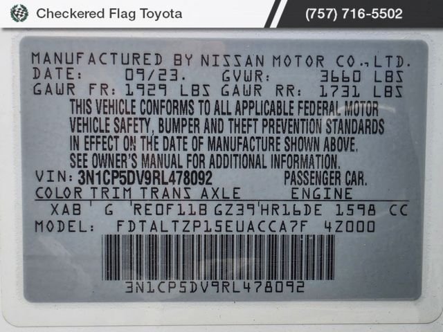 Used 2024 Aspen White Tricoat/Super Black Nissan SR image 49