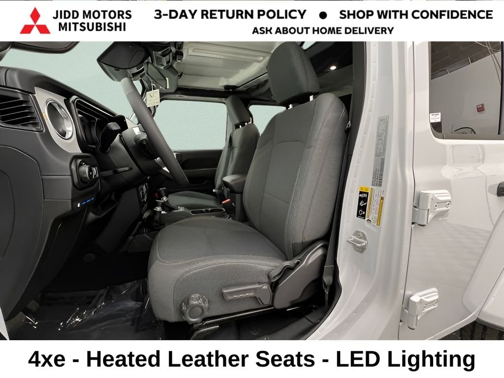 Used 2025 Bright White Clearcoat Jeep Sahara 4xe image 11