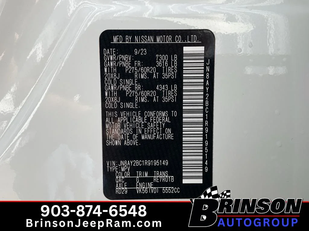 Used 2024 Aspen White Tricoat Nissan SL image 39